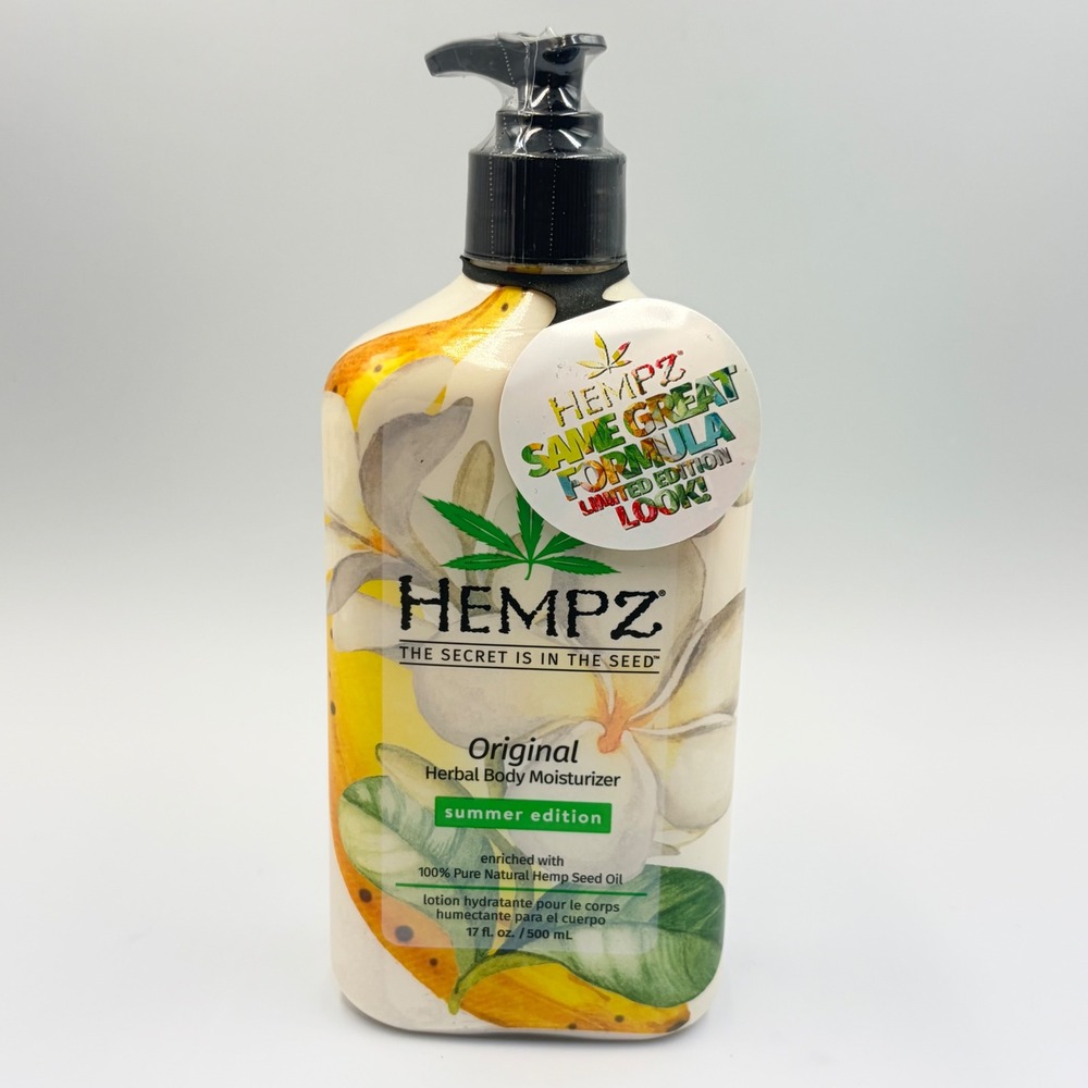 Hempz Original Herbal Body Moisturizer Summer Edition Limited Look 17oz Lotion